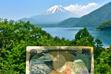 <p>The northern shore of Lake Motosu presents a glorious view of snow-capped Mt. Fuji. The scene designed and printed on the 1,000yen bill!</p>
