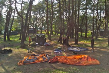 <p>Drive your vehicle through the site to determine best place to set up camp</p>