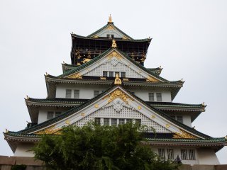 This is your final destination, the main tower of Osaka Castle!