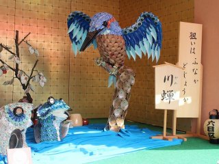 稲田さんらが中心となって制作したこの飾り物が平成２６年のあわら市長賞を受賞した。ちなみに、金津祭りの本陣飾り物は例年あわら市長賞の選考対象になっている