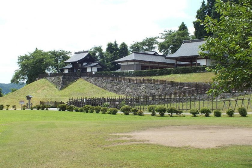 The stage compound at the Daisen City Maharoba Noh Theatre in Akita Prefecture.