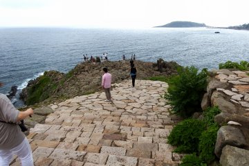 <p>From the top of the cliffs, the vast Japan Sea spreads out in front of you</p>