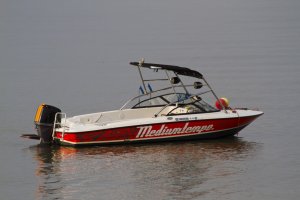 The Mediumtempo&nbsp;boat; inquire about water sports at Kaoi downstairs
