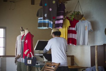<p>Original t-shirts handmade on the premises</p>