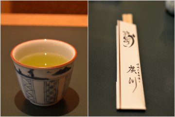 <p>Когда вы сядете за стол, вам подадут восхитительный зеленый чай.</p>
