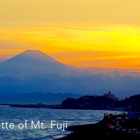 Senja di Enoshima &amp; Gunung Fuji