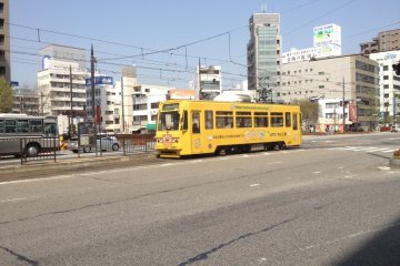 Okayama Street Car, Okayama City, Okayama Prefecture
