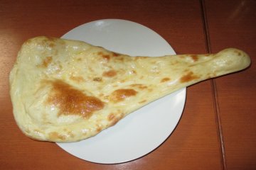 <p>The portion sizes for naan are large</p>