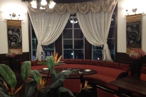 The elegant interior of the Siam garden Restaurant