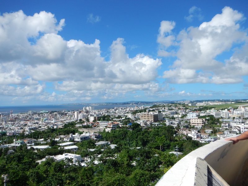 <p>A view atop the peace tower of the western side of the island.</p>