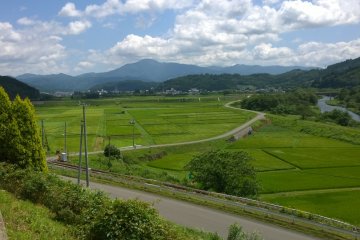 <p>The view from Kaze no oka, the&nbsp;windy hill</p>