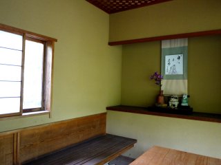 Traditionally styled open sided room - a rest area