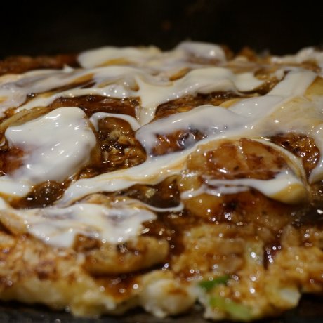 กิน Okonomiyaki ที่ร้าน Mizuno