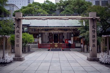 <p>The main building of the shrine</p>