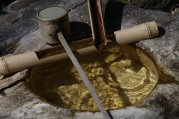 Pure, clear water, important for the Japanese Tea Ceremony