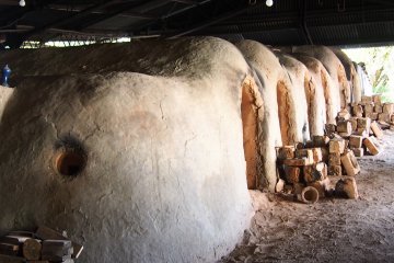 <p>The noborigama&nbsp;or climbing kilns can be seen throughout Mashiko</p>