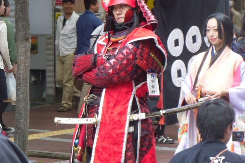 Masamune's opponent, Sanada Yukimura, is a fearsome sight