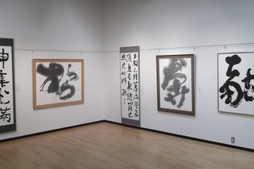 <p>Calligraphy on display in the gallery</p>