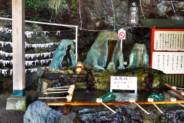 <p>The frogs at Okitama Shrine are all different from another&nbsp;</p>