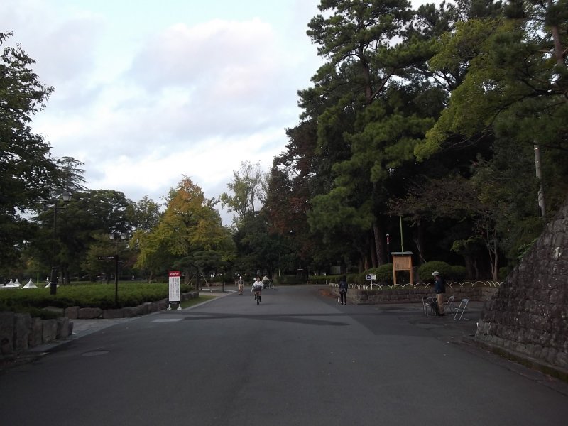 The entrance to the park on the west side