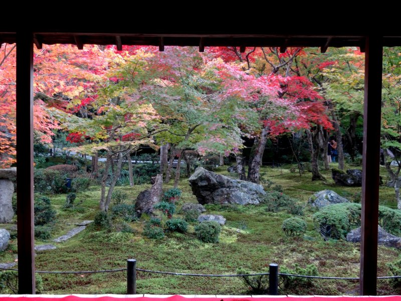 <p>The view of the inner garden from the veranda of Enkoji Temple</p>