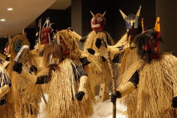 <p>When Namahage visit homes during new years they are offered mochi, sake, and other treats to persuade them not to take the bad children in the household.</p>