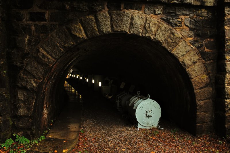 이 작은 터널은 토나루 지역에서 사용된 구리 운반기구 전시관이 되었다
