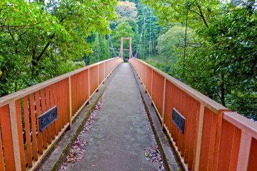<p>The final accomplishment! The colorful Benten Bridge from where Lake Sagami is now only a short walk away</p>