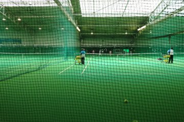 <p>Inside the Tennis Center</p>