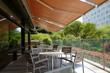 <p>The terrace of the Grand Cafe Patio</p>
