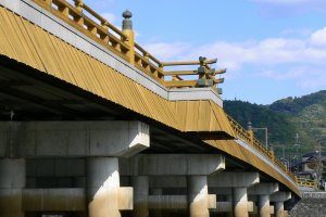 Uji Bridge, seen from below