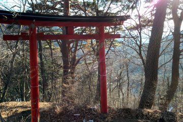 <p>To a smaller shrine less visited atop a hill out of sight</p>