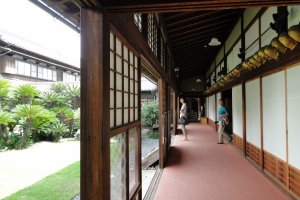 A corridor leading to the main Japanese-style building