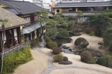 <p>Looking down on the garden from the second floor</p>