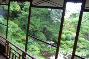 Looking out from the Seienkaku Residence