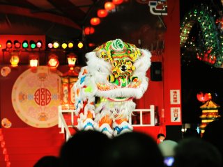 This lion is completely different from the Japanese traditional one that bit my head when I was a child!