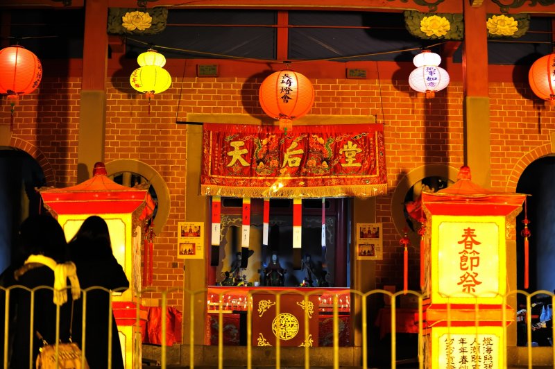 <p>Tenko-do Hall was founded by people from Nanjing to offer prayers for a safe voyage</p>