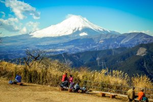 Just one of the many great panoramic views of Mount Fuji