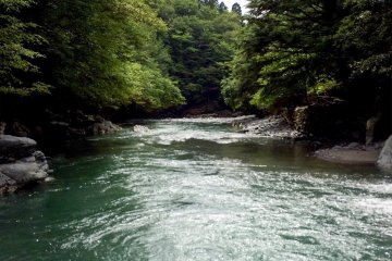 <p>The Iya-gawa river</p>