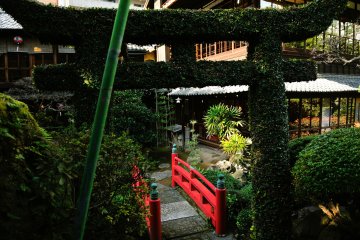 <p>The stairs to reach Sansui Garden were behind where I stood</p>