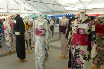 Displays of yukata