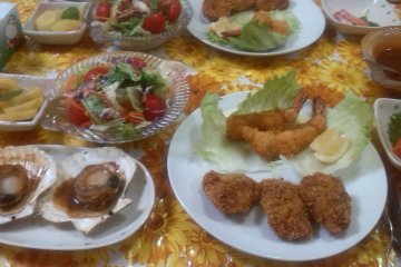<p>Lunch on Oshika.</p>