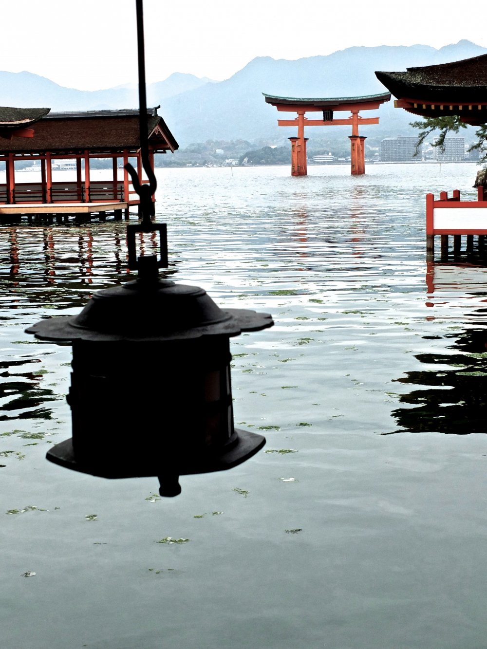 Le sanctuaire Itsukushima &agrave; mar&eacute;e haute