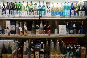 The variety of different kinds of sake is amazing. The back right corner of this shop even has cold sake.