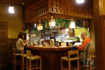 <p>The bar section of the eatery</p>