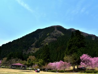 นี่คือสวนทะเคะระเบะ ในทะเคะดะ ฟุคุอิ  ทะเคะระเบะแปลว่า ดุจรูปปั้น ชื่อนี้ได้มาจากภูเขาที่อยู่ติดกัน