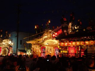 Each Yatai is decorated uniquely, representing each of the original towns and villages that now make up Otwara City.