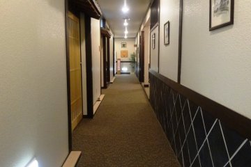 <p>The corridors are designed to look like the streets from Hagi&#39;s old town</p>