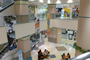 Inside the east mall