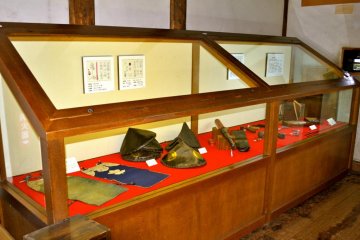 Display of hats and tools for strategy